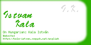 istvan kala business card